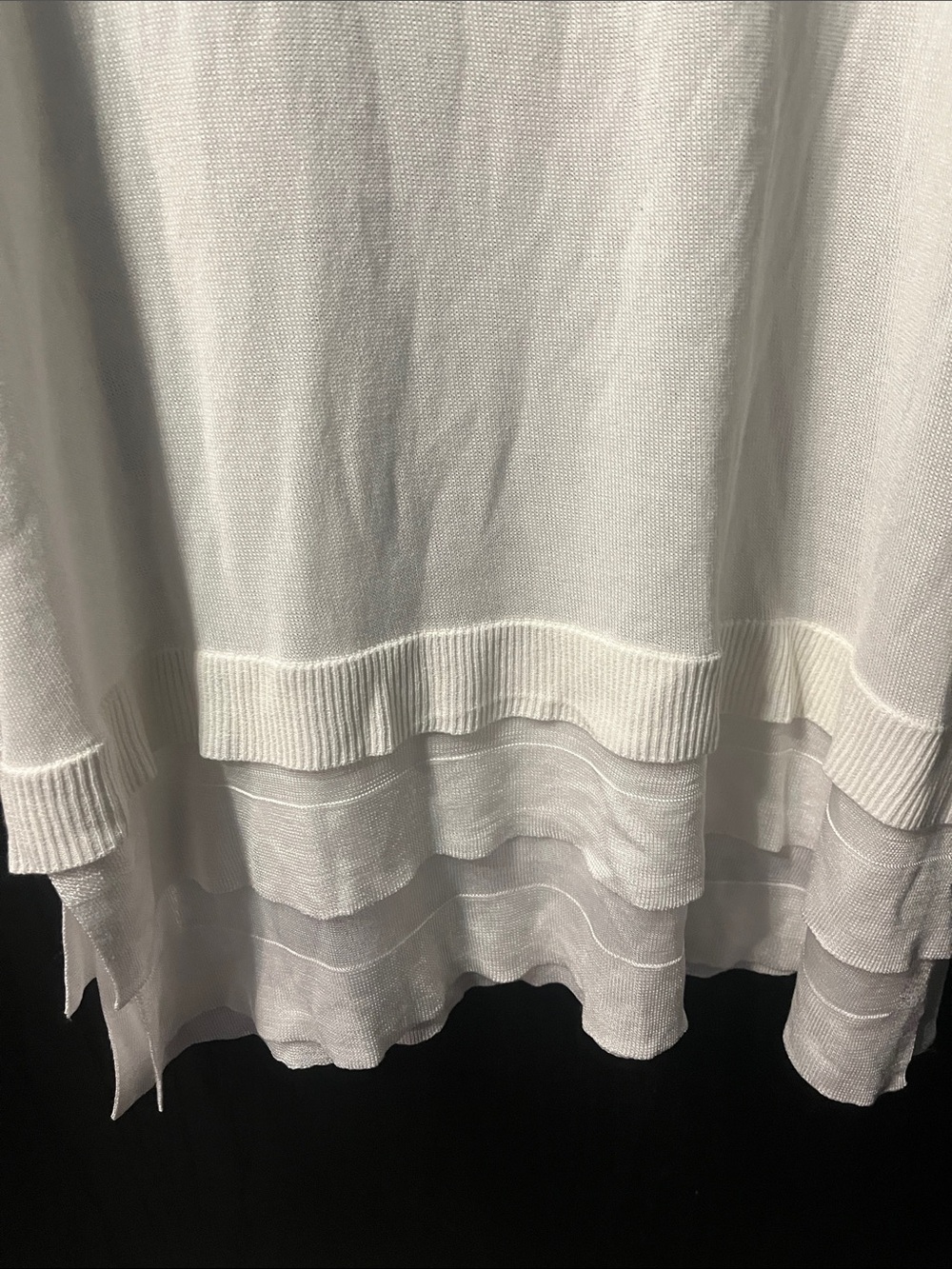 Worthington Cream Layered Short-Sleeve Tunic - Picture 3 of 5